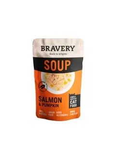 BRAVERY SOUP SALMON & PUMPKIN PARA GATOS (40g)