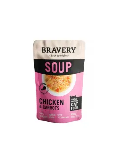 BRAVERY SOUP CHICKEN & CARROTS PARA GATOS (40g)