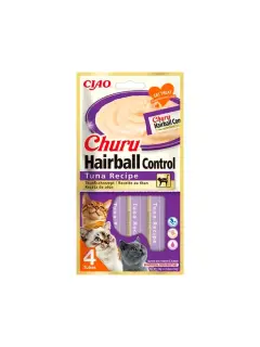 CHURU SNACK HAIRBALL CONTROL DE ATÚN (4x14G)