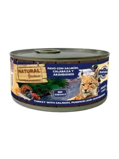 NATURAL GREATNESS LATA DE PAVO CON SALMÓN 185G ( GATO)