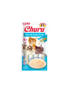 CHURU SNACK DE ATÚN CON VIEIRA (4x14G)