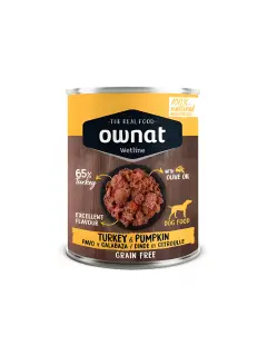 OWNAT WETLINE PAVO CON CALABAZA 395G