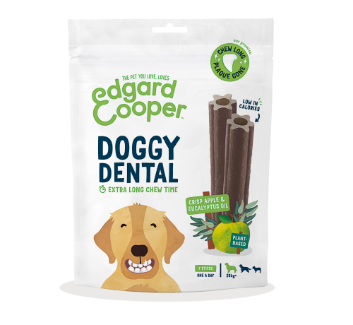 EDGARD AND COOPER STICK DENTAL SNACKS MANZANA Y EUCALIPTO