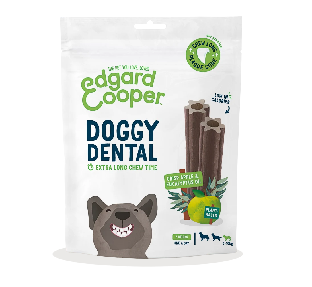 EDGARD AND COOPER STICK DENTAL SNACKS MANZANA Y EUCALIPTO