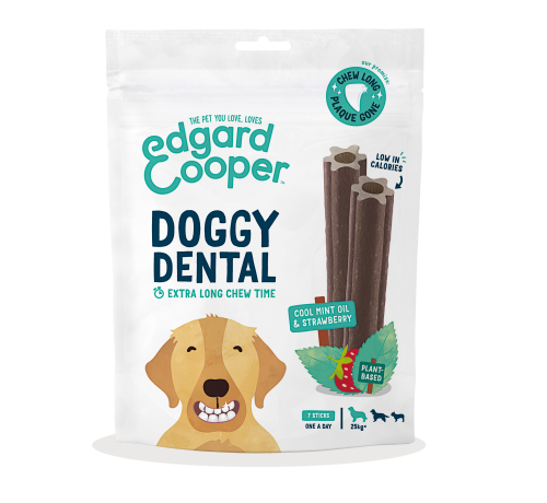 EDGARD AND COOPER STICK DENTAL SNACKS FRESA Y MENTA