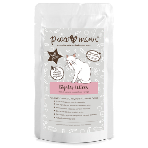 PUROMENU BIGOTES FELICES BIO VACUNO (100g)