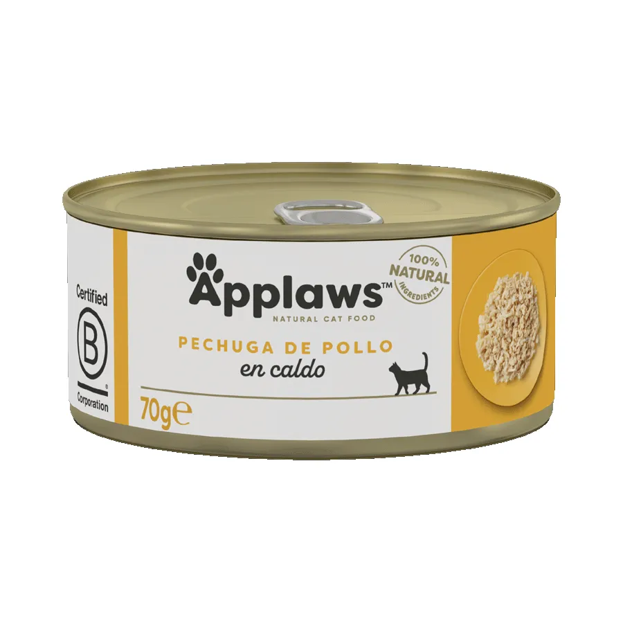 APPLAWS CAT LATA PECHUGA POLLO (70g)