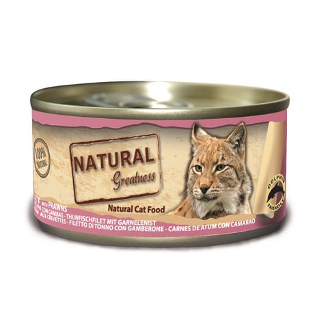 NATURAL GREATNESS LATA DE ATÚN CON GAMBAS (70g)