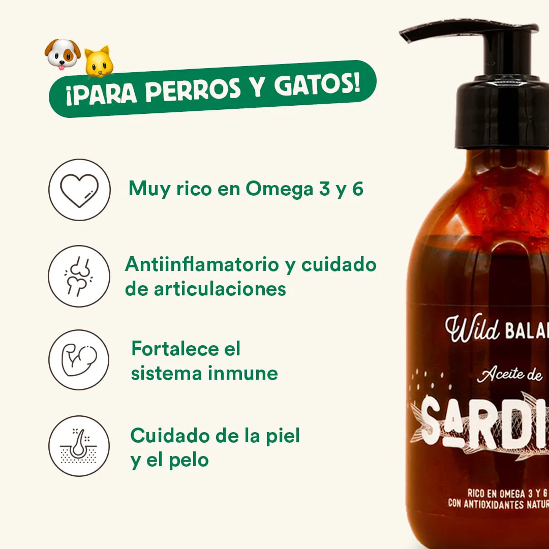 WILD BALANCE ACEITE DE SARDINA (250ml)